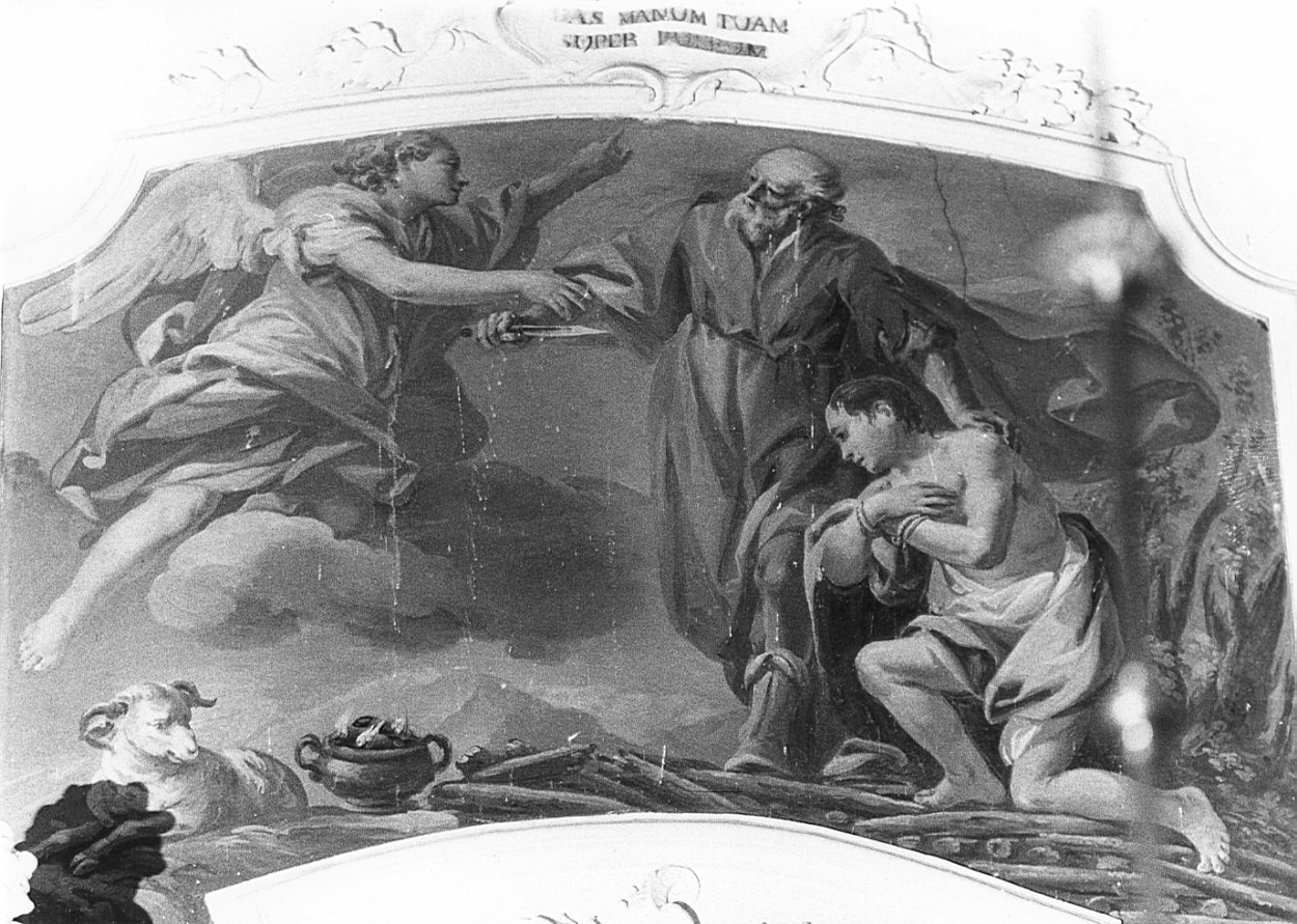 sacrificio di Isacco (dipinto, opera isolata) - ambito lombardo (metà sec. XVIII)