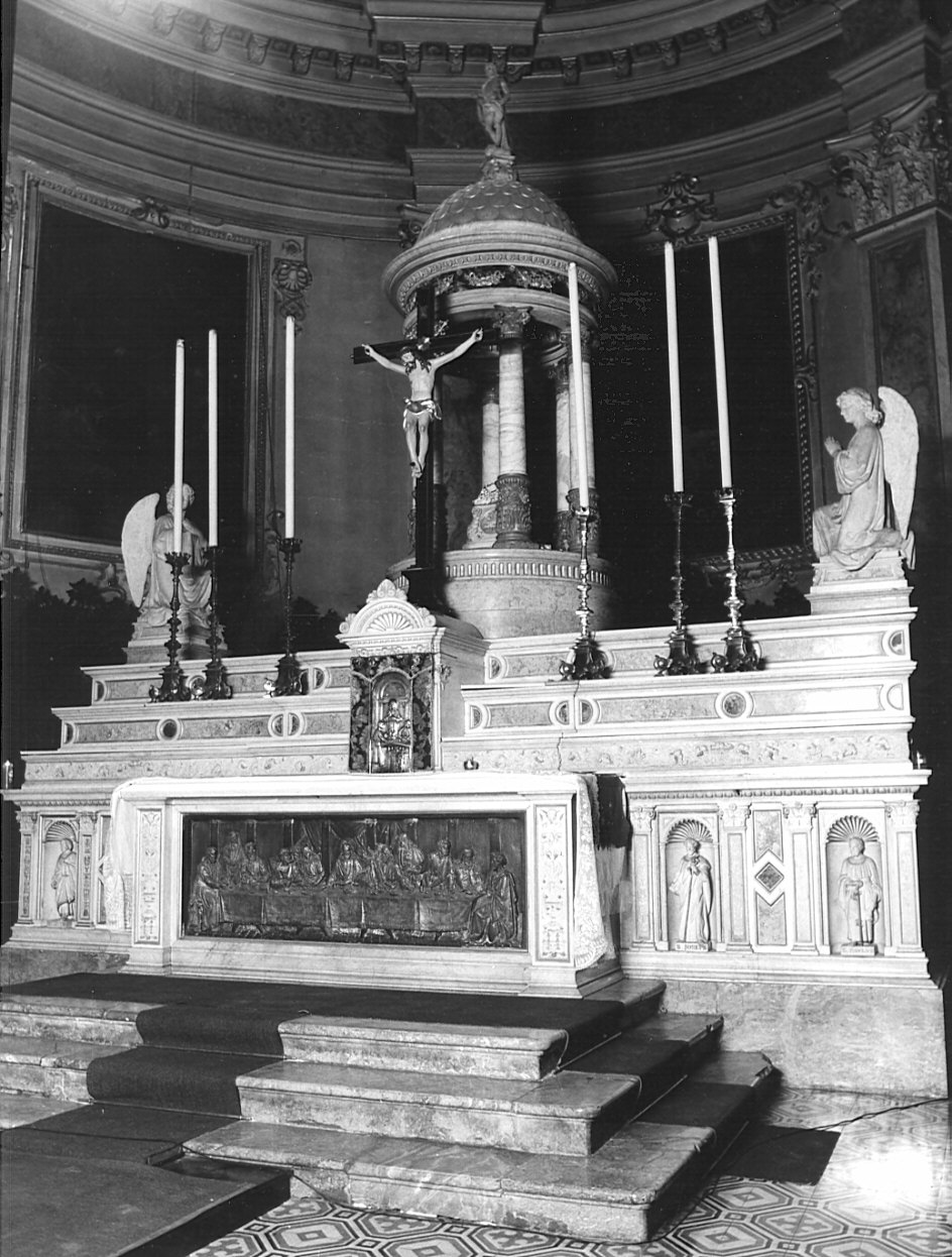 altare maggiore, complesso decorativo di Muzio Virginio (fine sec. XIX)