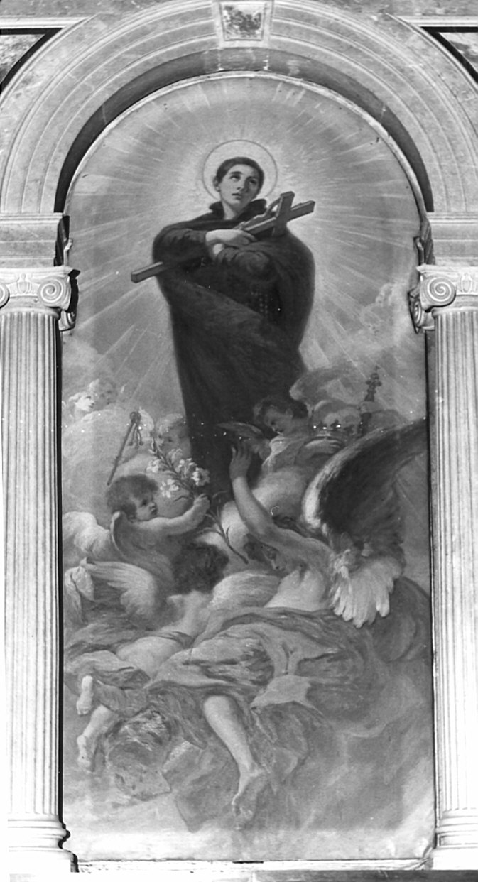 San Luigi Gonzaga (dipinto, opera isolata) di Spinelli Abramo (sec. XX)