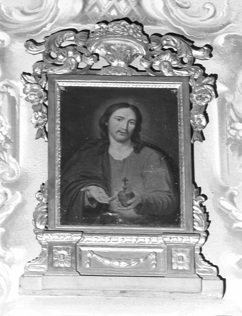 Sacro Cuore di Gesù (dipinto, opera isolata) - ambito lombardo (prima metà sec. XX)