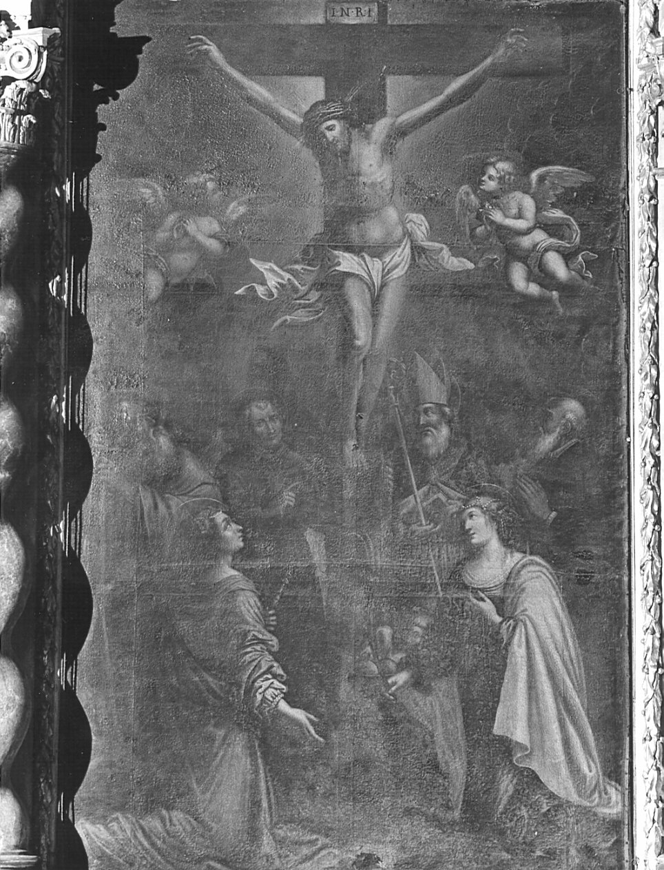 crocifissione (dipinto, opera isolata) di Cesareo Giuseppe (seconda metà sec. XVII)