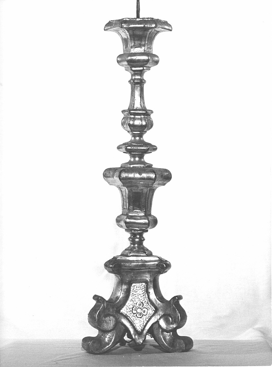 candeliere, coppia - bottega lombarda (prima metà sec. XVIII)