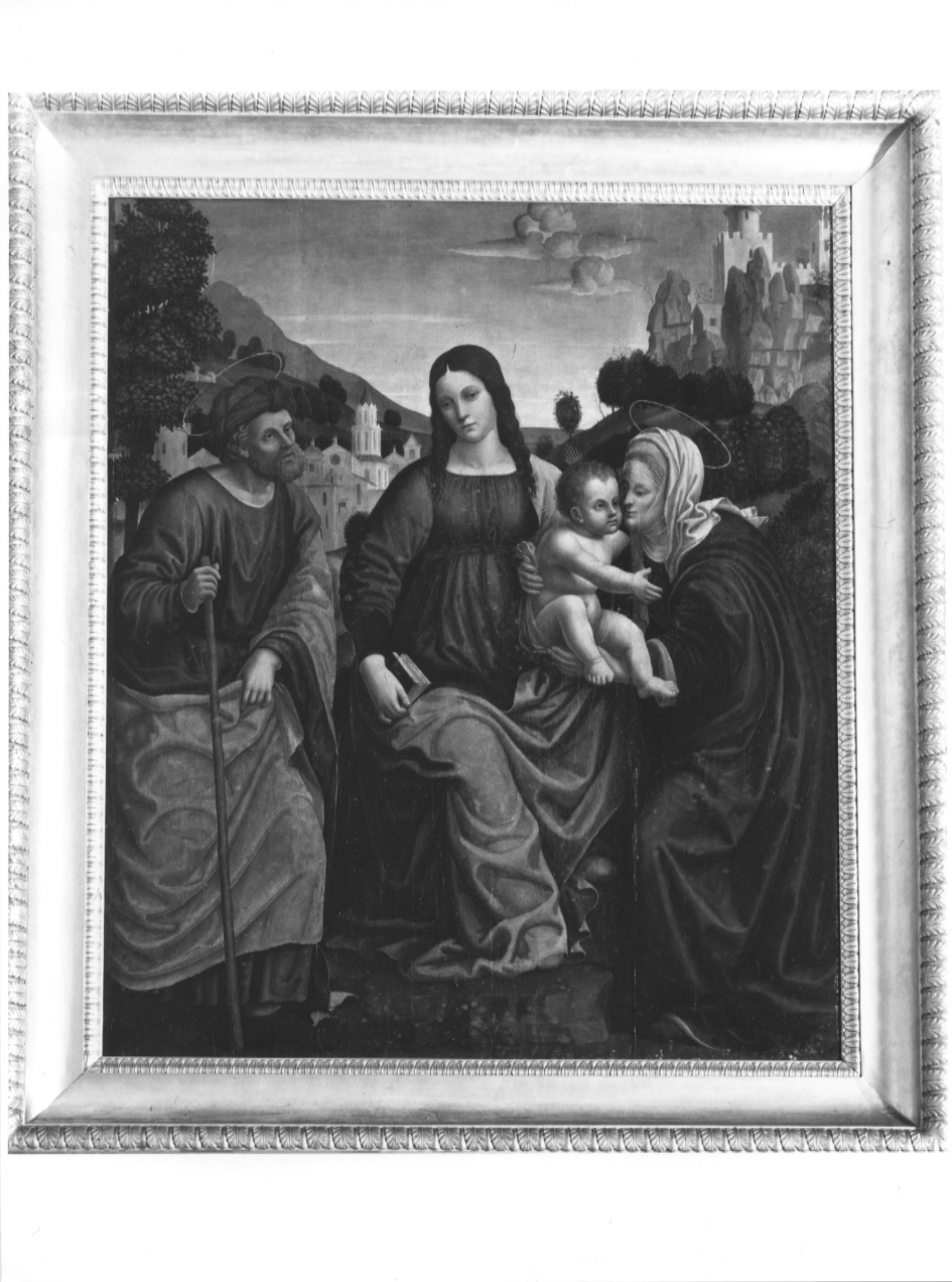 Sacra Famiglia con Sant'Anna, Sacra Famiglia con Sant'Anna (dipinto, opera isolata) di Magni Cesare (maniera) (prima metà sec. XVI)