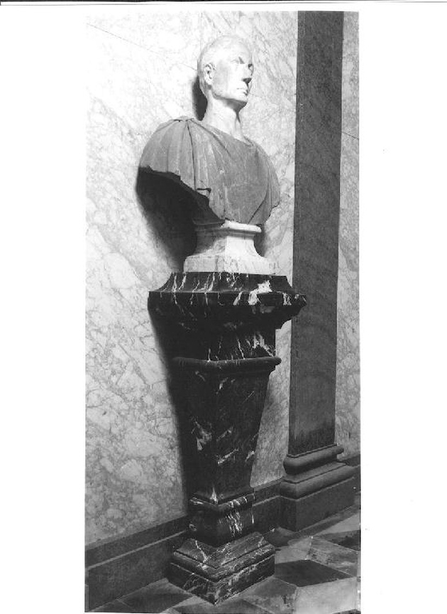 Busto di Giulio Cesare (busto, elemento d'insieme) - ambito lombardo (secc. XIX/ XX)