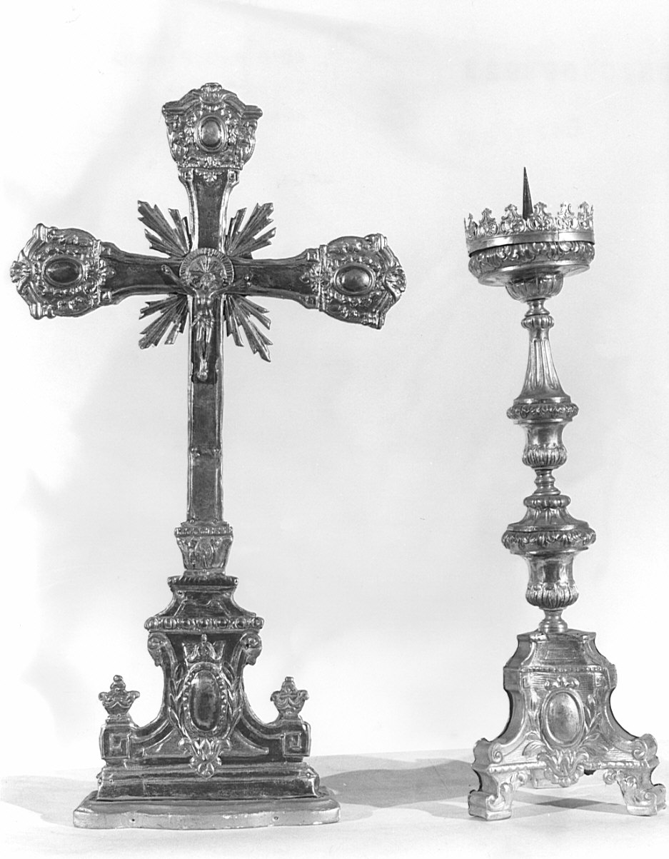 croce d'altare, opera isolata - bottega lombarda (primo quarto sec. XIX)