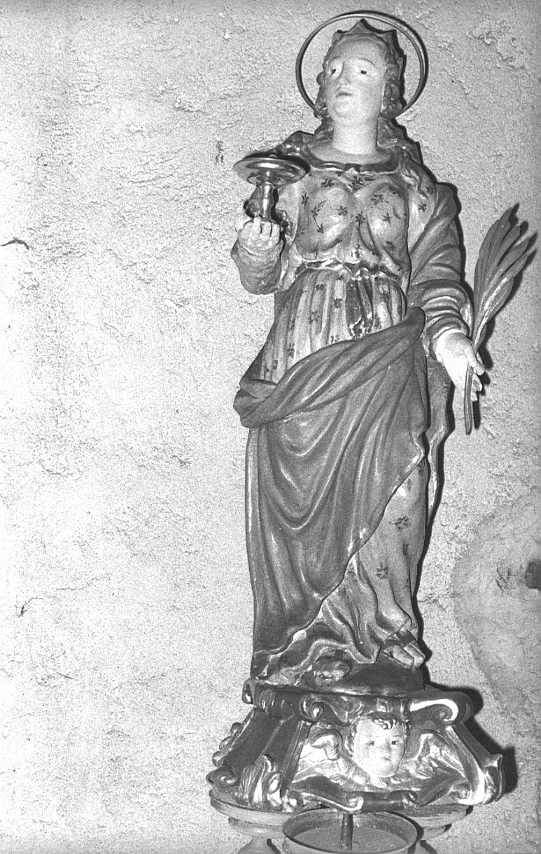 Sant'Agata (scultura, opera isolata) - bottega lombarda (sec. XVII)