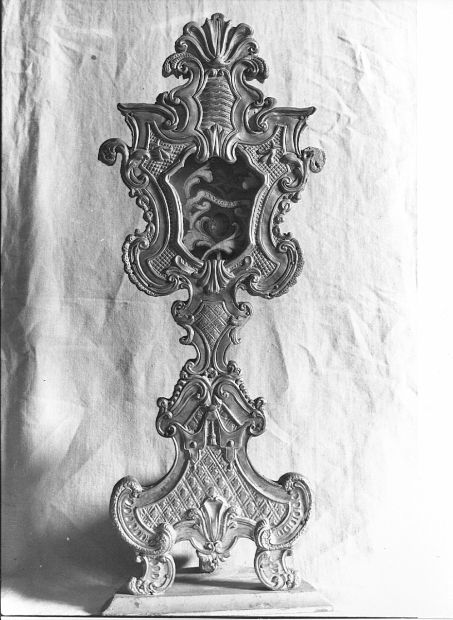 reliquiario - a ostensorio, serie - bottega lombarda (seconda metà sec. XVIII)