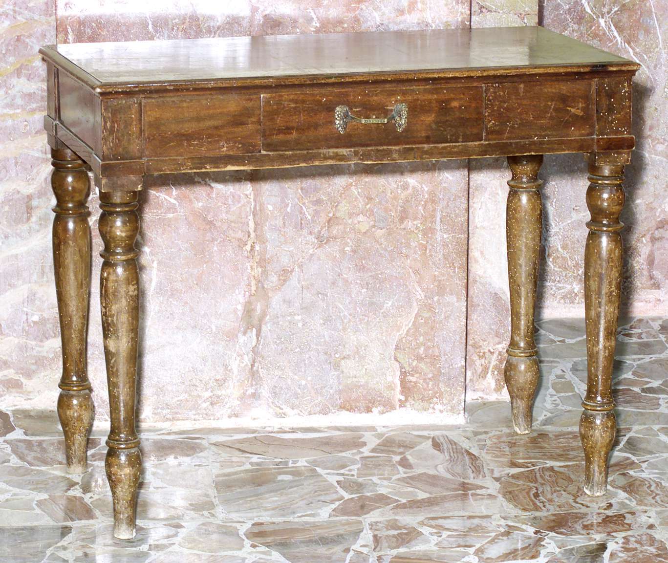 tavolino, opera isolata - bottega bergamasca (prima metà sec. XX)