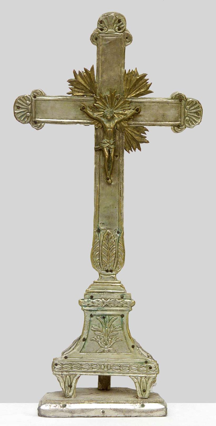 croce d'altare, opera isolata - bottega lombarda (inizio sec. XIX)