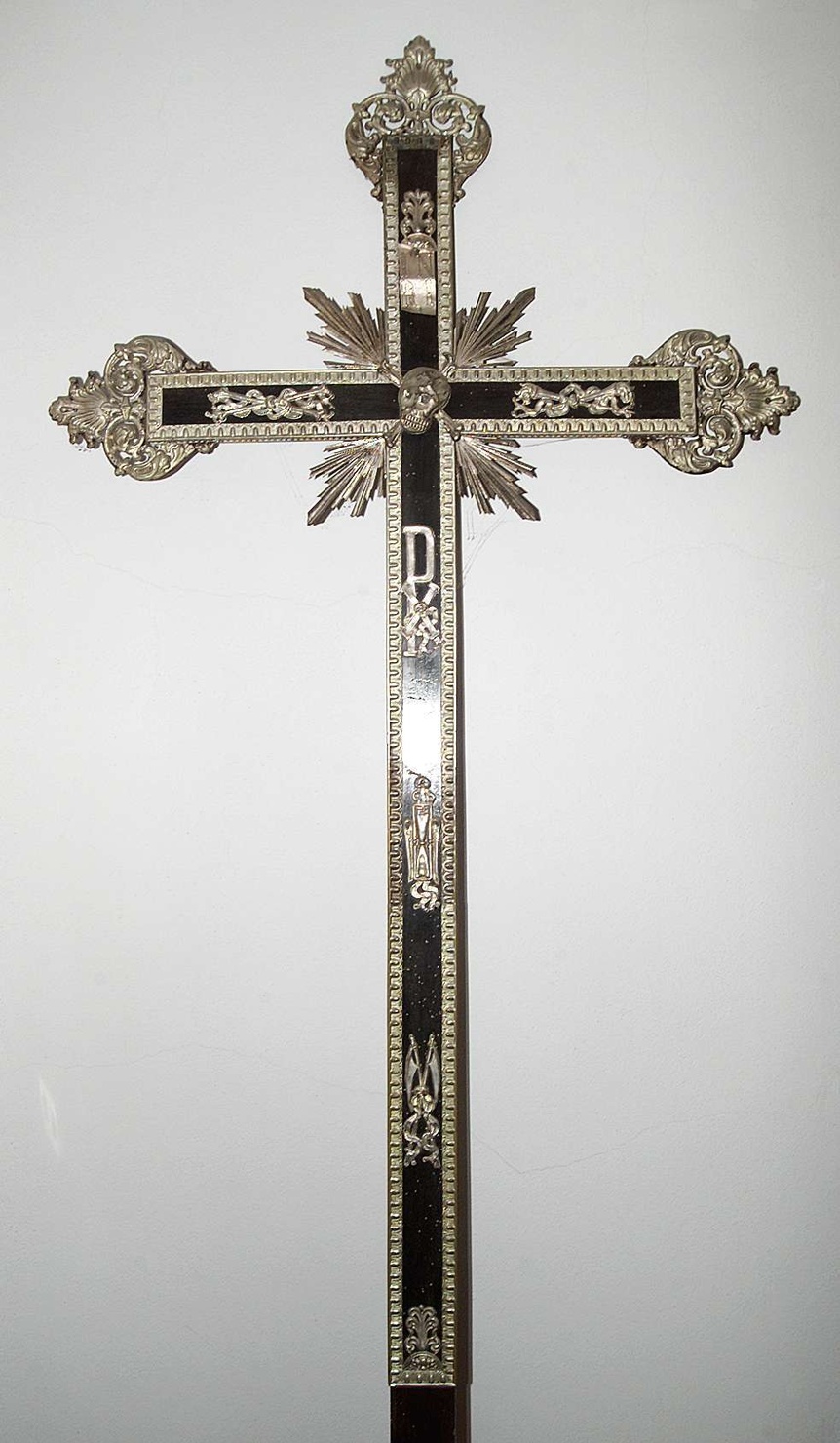 croce penitenziale, opera isolata - bottega lombarda (seconda metà sec. XIX)