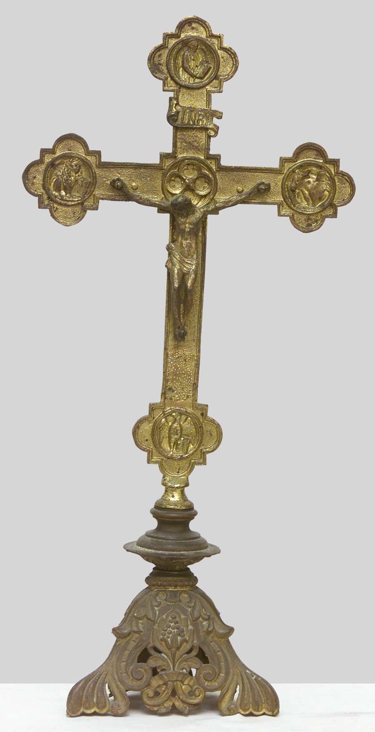 croce d'altare, opera isolata - bottega lombarda (secondo quarto sec. XX)