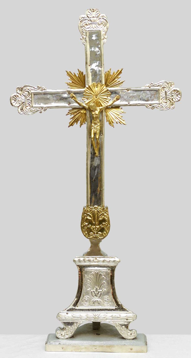 croce d'altare, opera isolata - bottega lombarda (primo quarto sec. XIX)