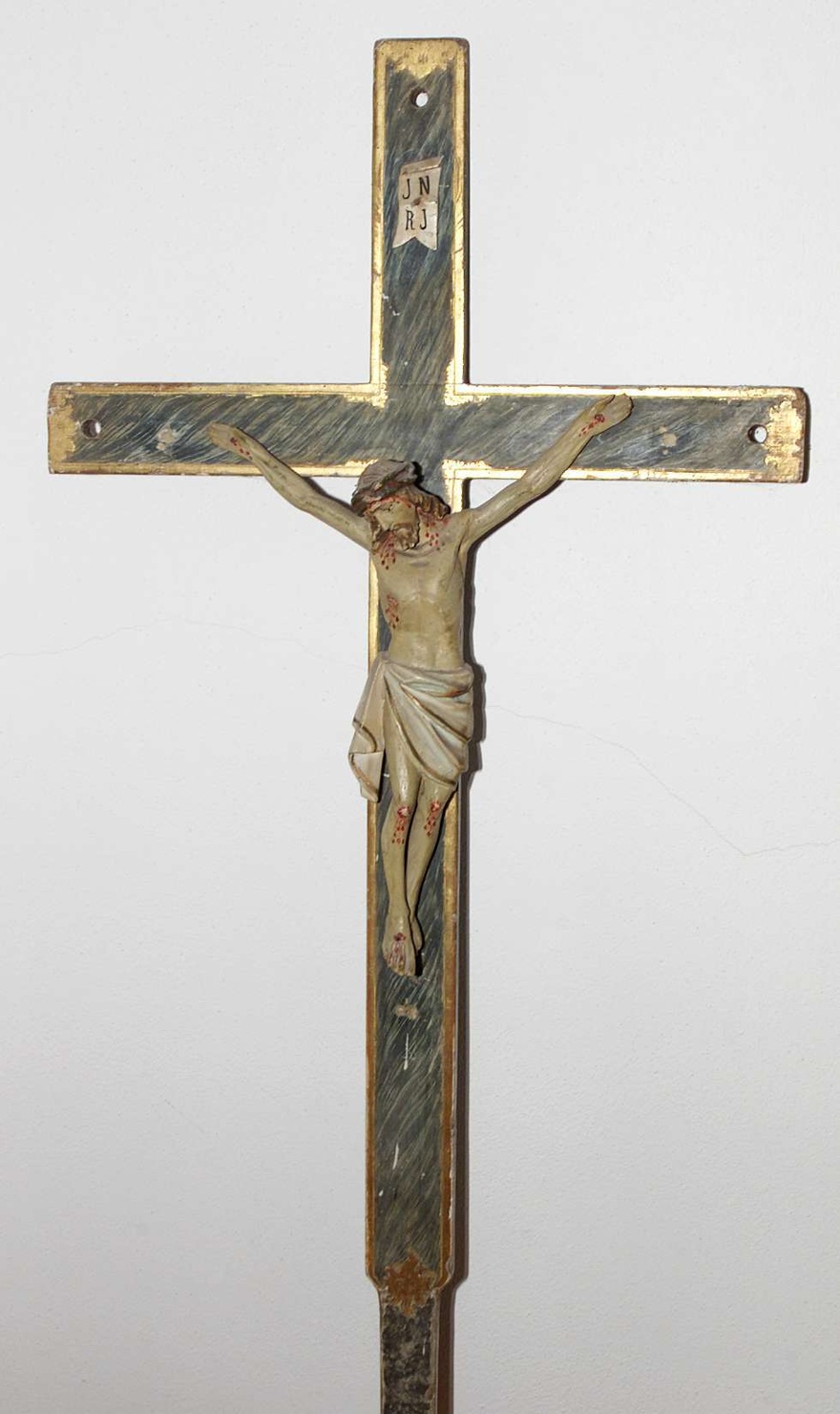 croce processionale, opera isolata - bottega lombarda (seconda metà sec. XIX)