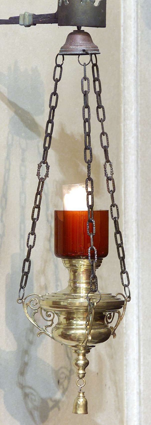 lampada pensile, opera isolata - bottega lombarda (seconda metà sec. XIX)