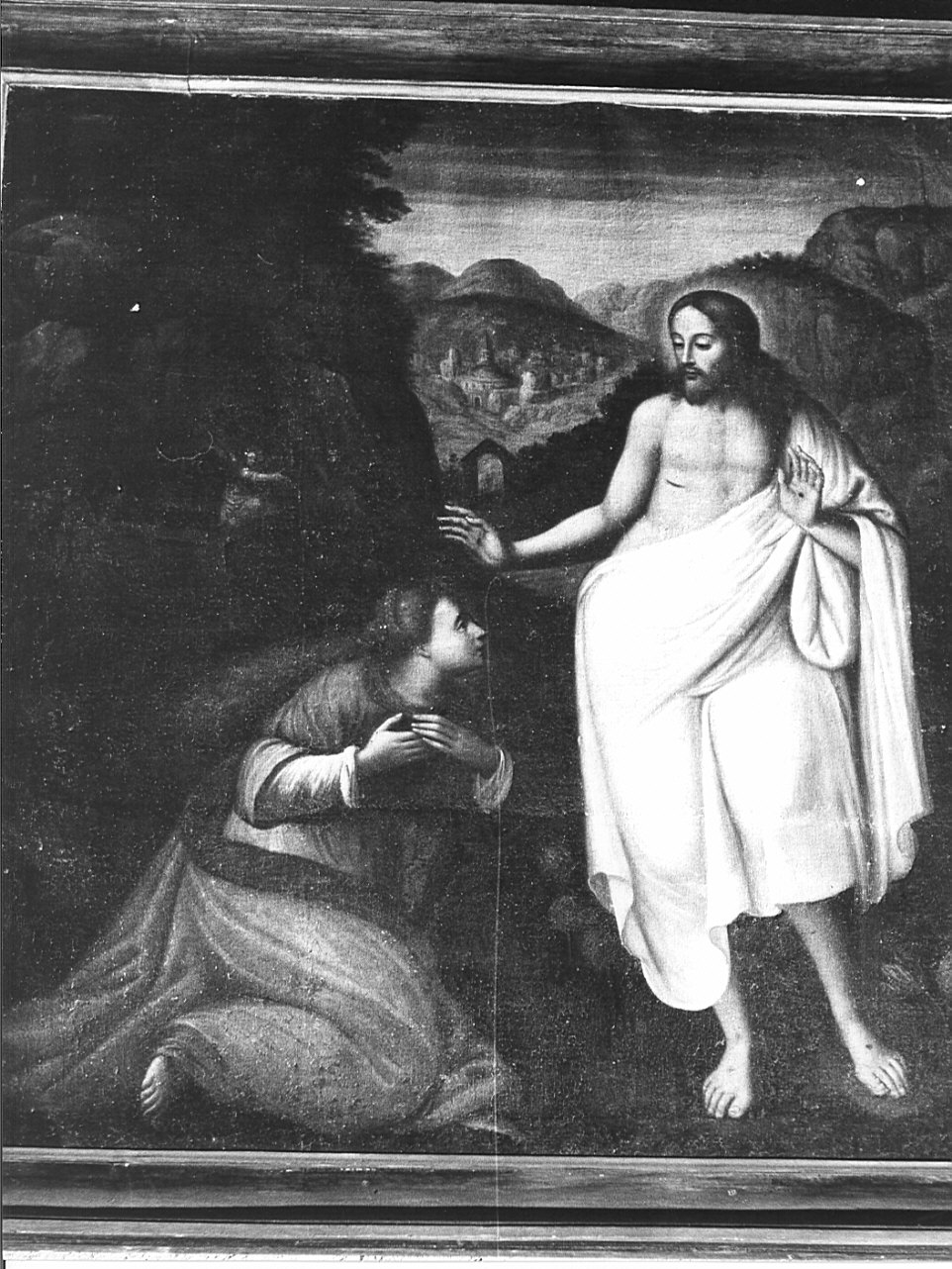 Cristo e Santa Maria Maddalena (dipinto, opera isolata) - ambito lecchese (sec. XVII)