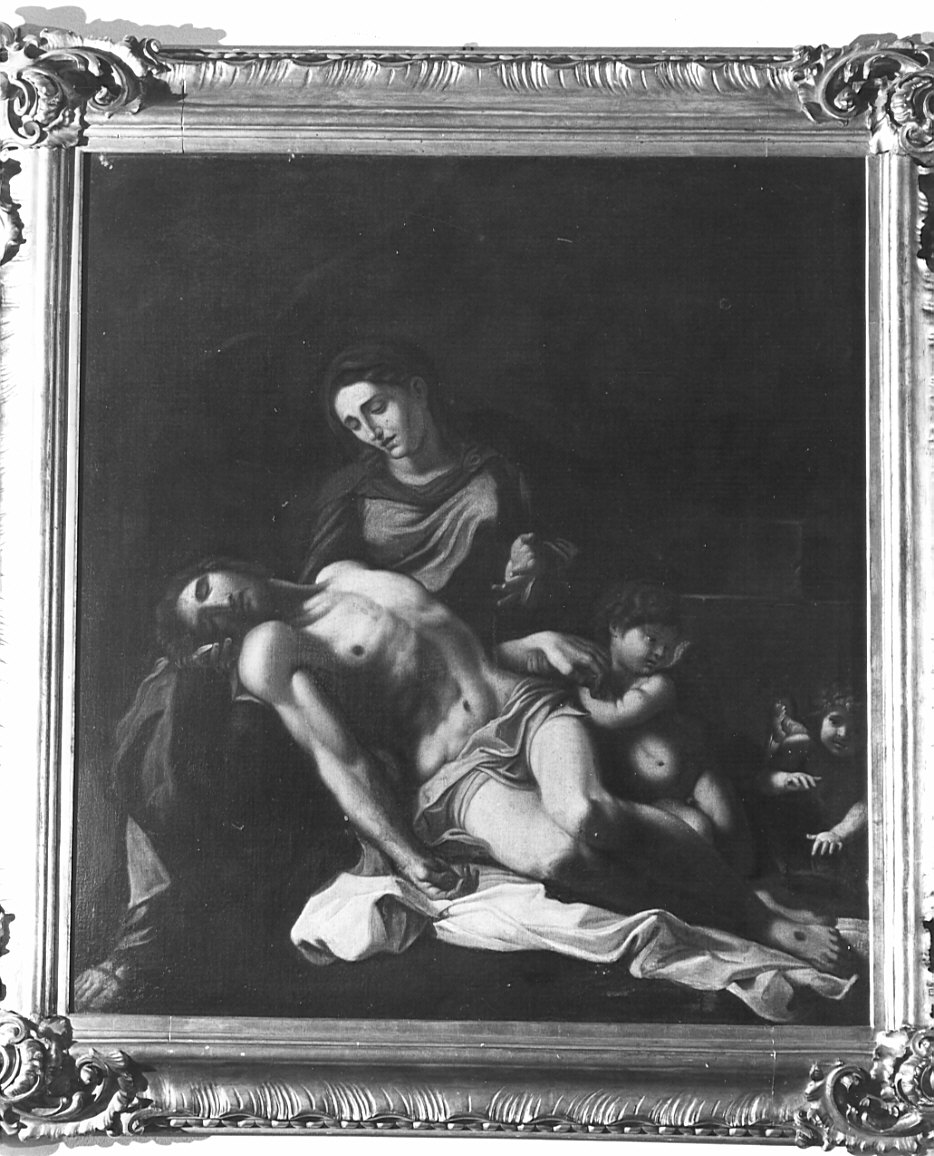 Pietà (dipinto, opera isolata) - ambito italiano (sec. XVII)