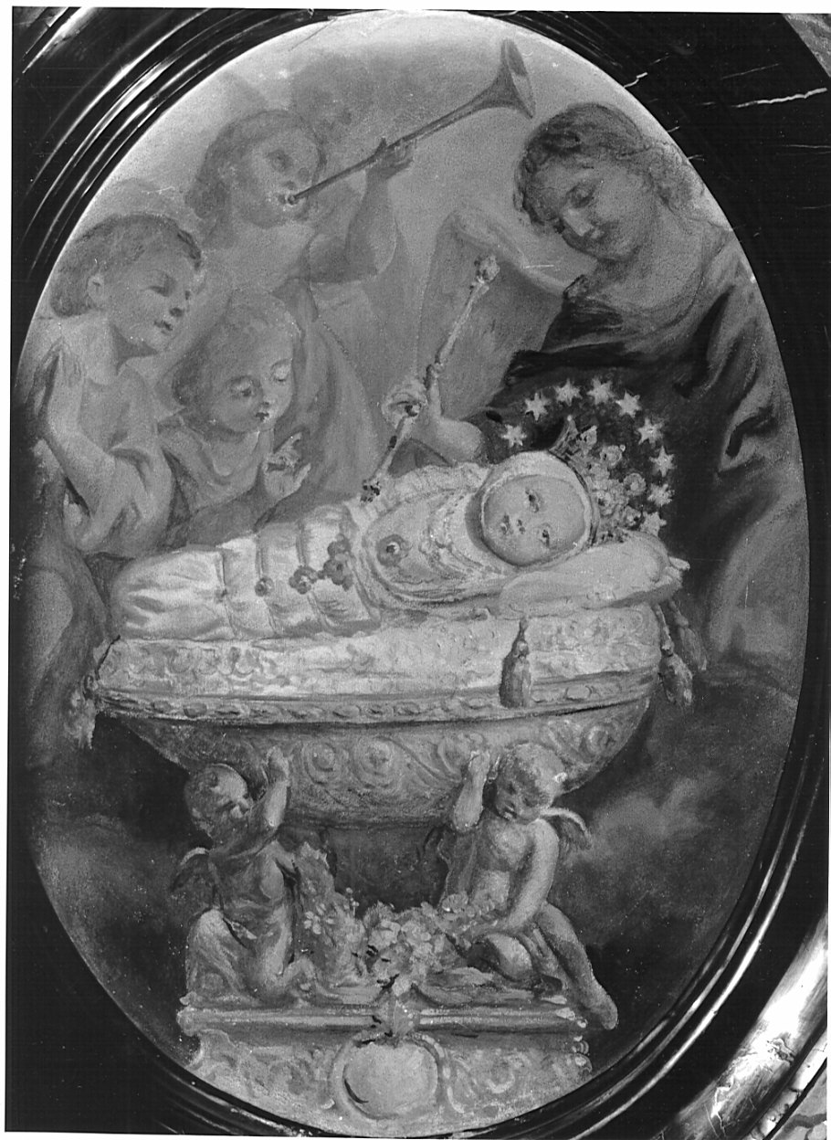 Maria Vergine bambina (dipinto) di Morgari Luigi (sec. XX)