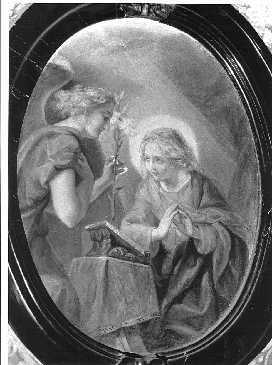 Annunciazione (dipinto) di Morgari Luigi (sec. XX)