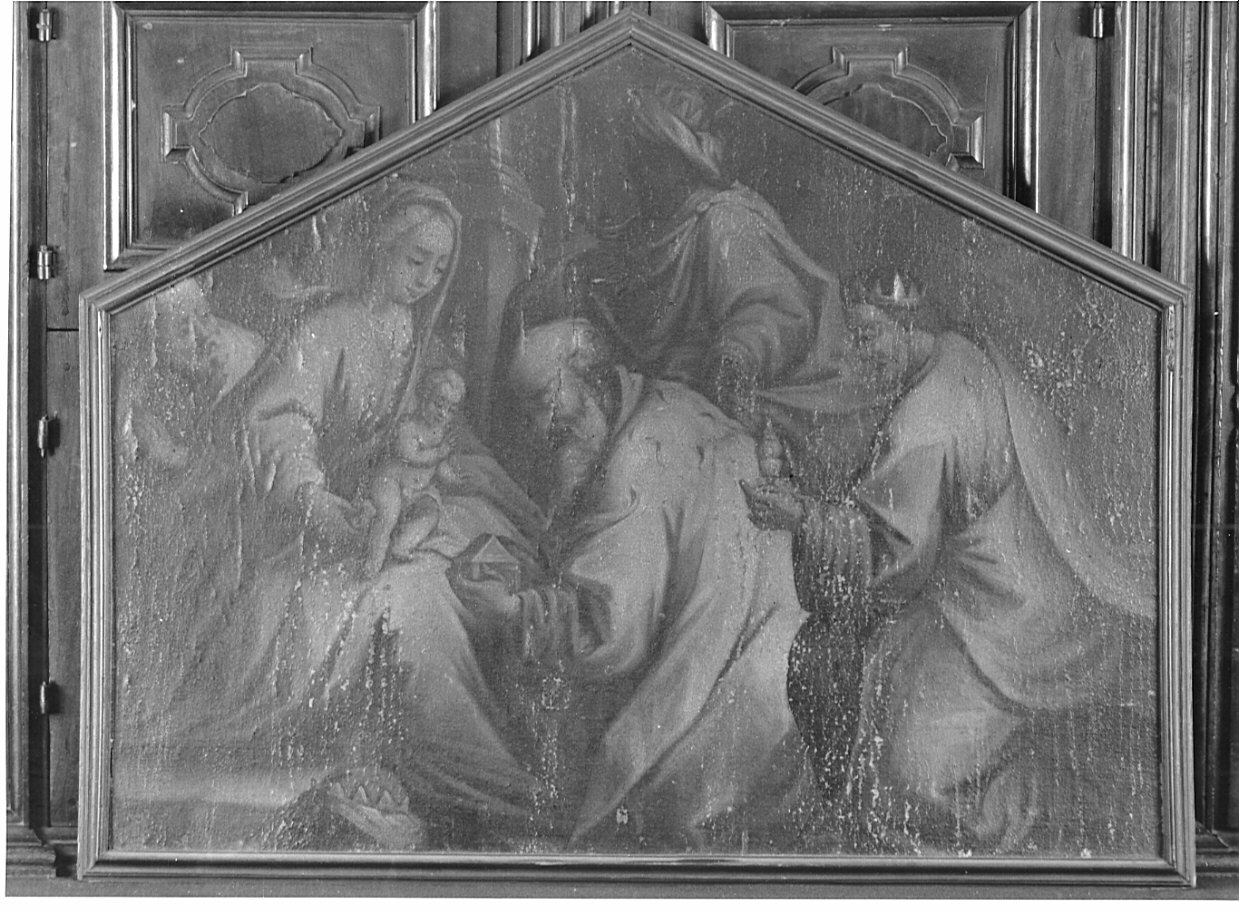 adorazione dei Re Magi (dipinto, opera isolata) - ambito italiano (sec. XVIII)