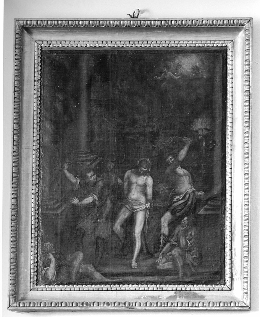 flagellazione di Cristo (dipinto, opera isolata) di Ferrari Carlo (sec. XV)