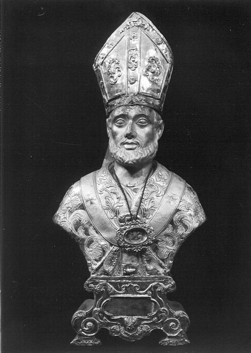 Sant'Agostino (reliquiario - a busto) - bottega lombarda (sec. XVIII)