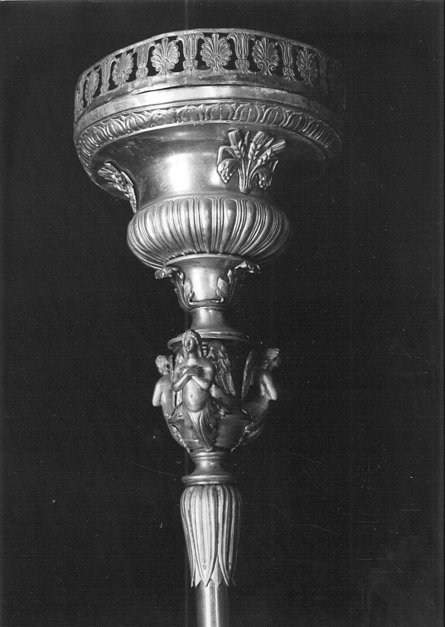 candelabro portatile, serie - bottega lombarda (prima metà sec. XIX)
