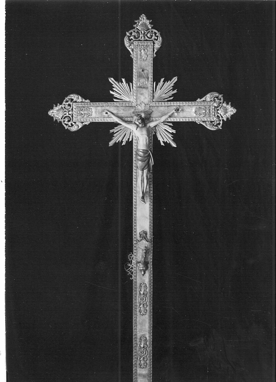 croce processionale, opera isolata - bottega lombarda (inizio sec. XIX)