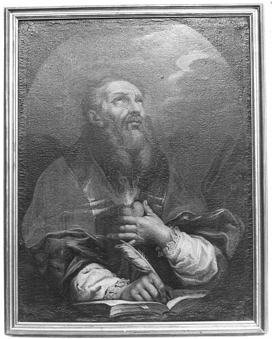 Sant'Agostino (dipinto, opera isolata) - ambito lombardo (fine sec. XVII)