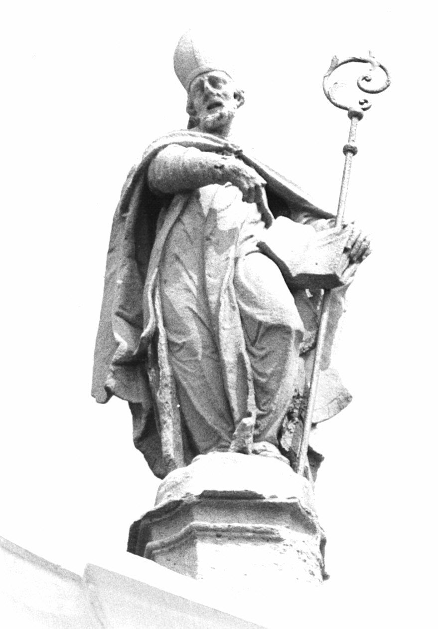 Sant'Ambrogio (statua) - bottega lombarda (inizio sec. XVIII)
