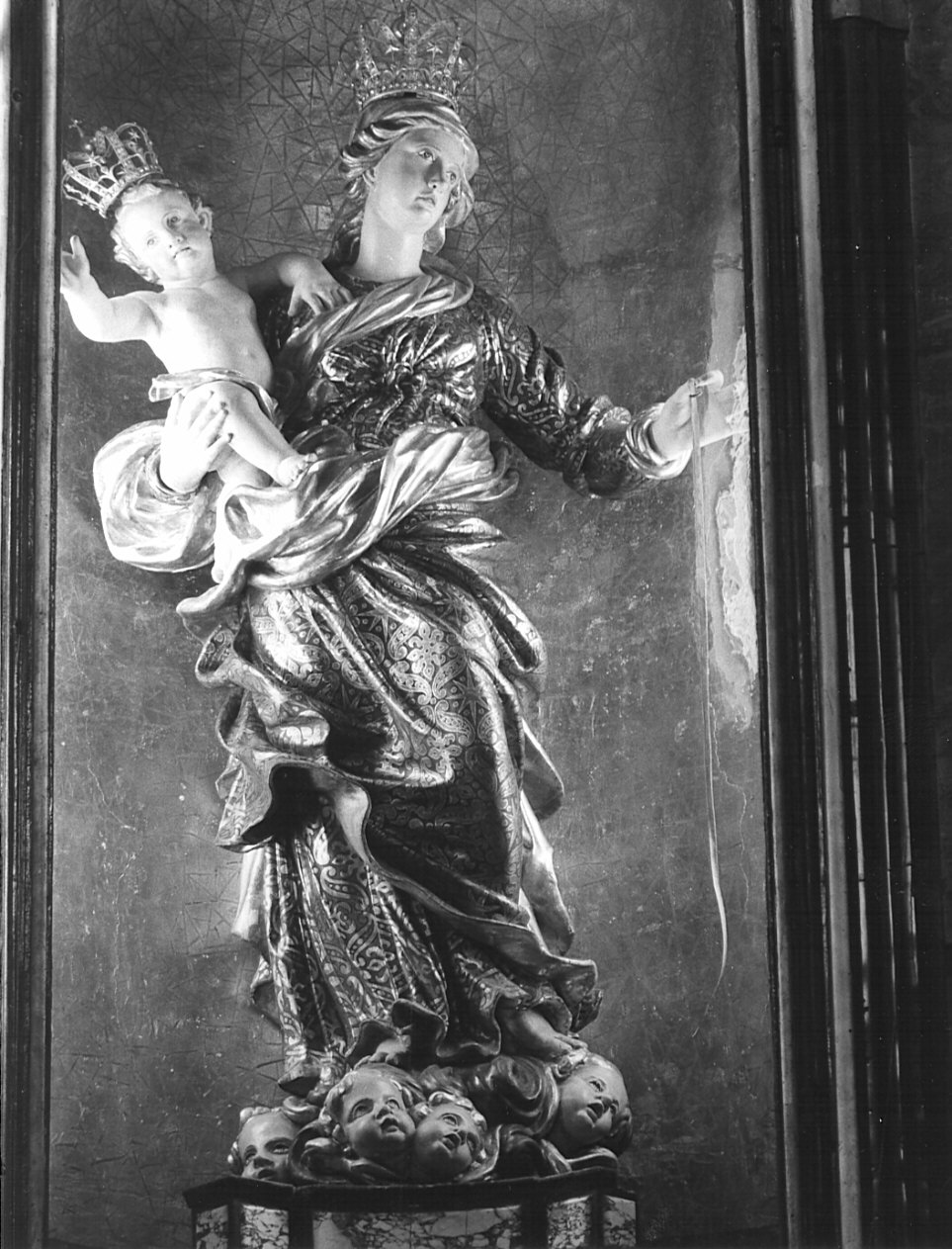 Madonna con Bambino (statua) - bottega lombarda (fine/inizio secc. XVII/ XVIII)