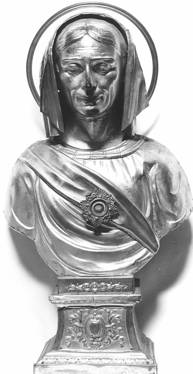 reliquiario - a busto - bottega lombarda (sec. XIX)