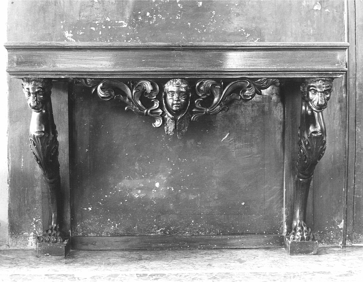 console, opera isolata - bottega lombarda (sec. XIX)