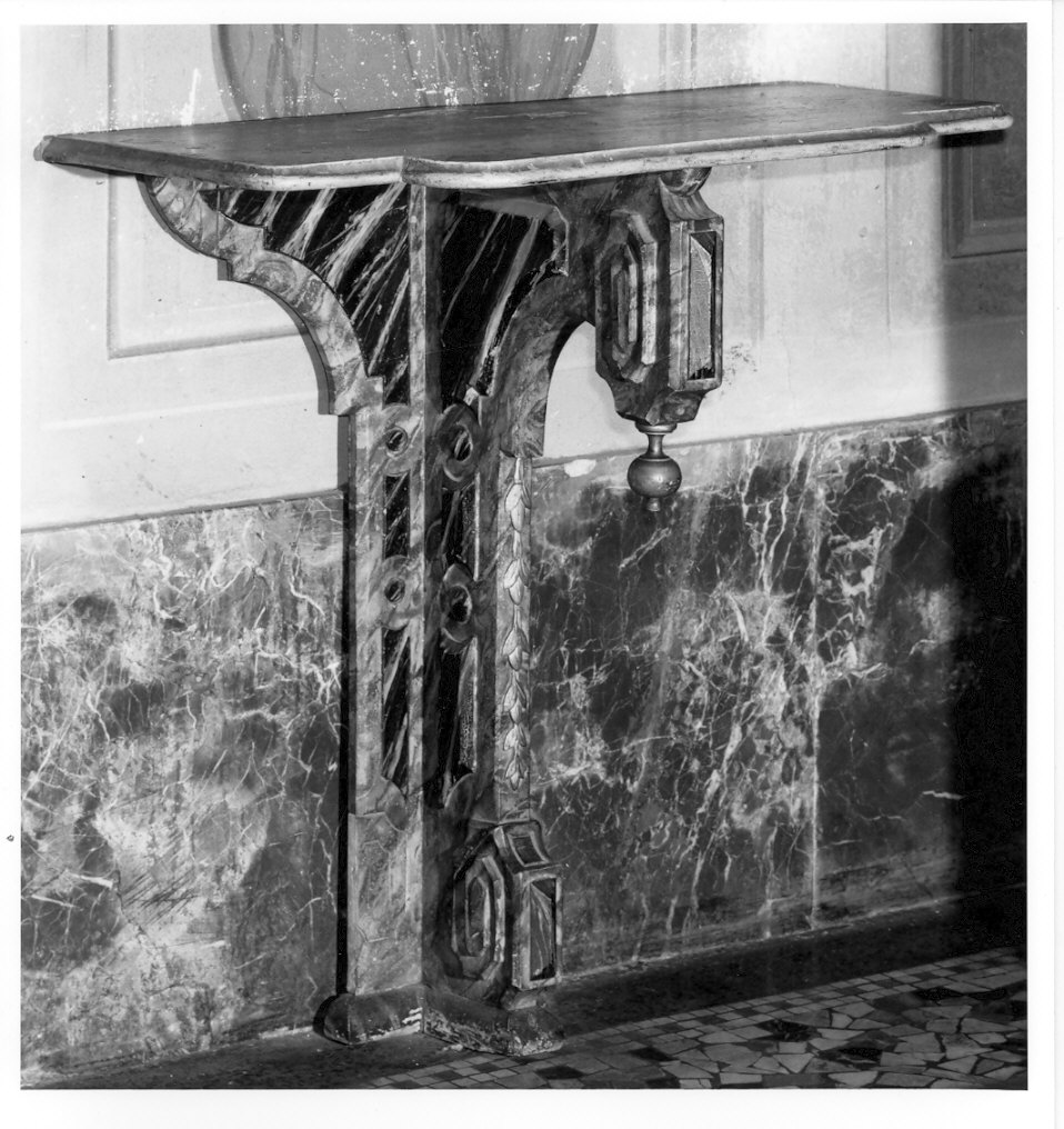 console, opera isolata - bottega lombarda (sec. XIX)