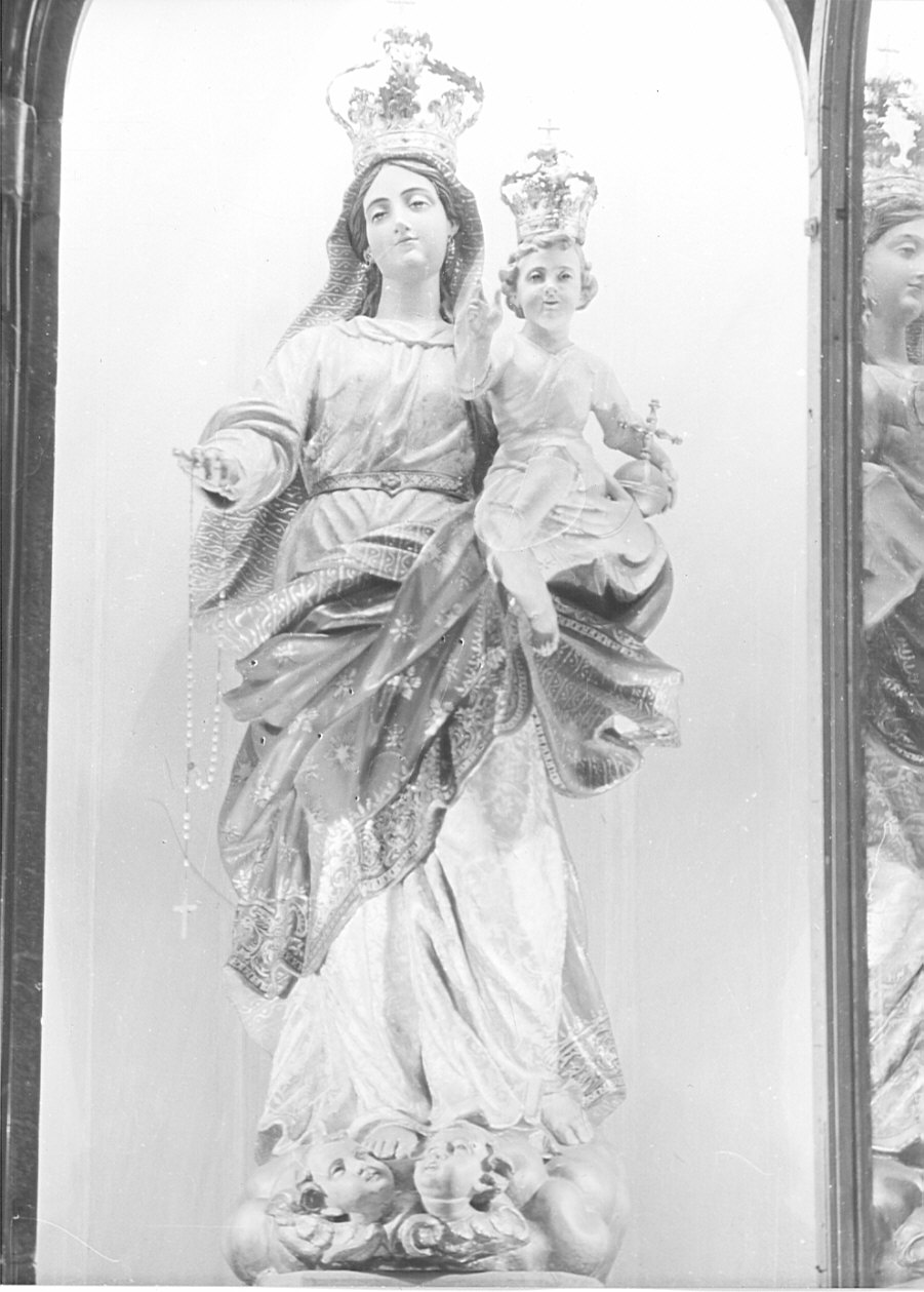 Madonna del Rosario (statua, opera isolata) - bottega lombarda (prima metà sec. XVIII)