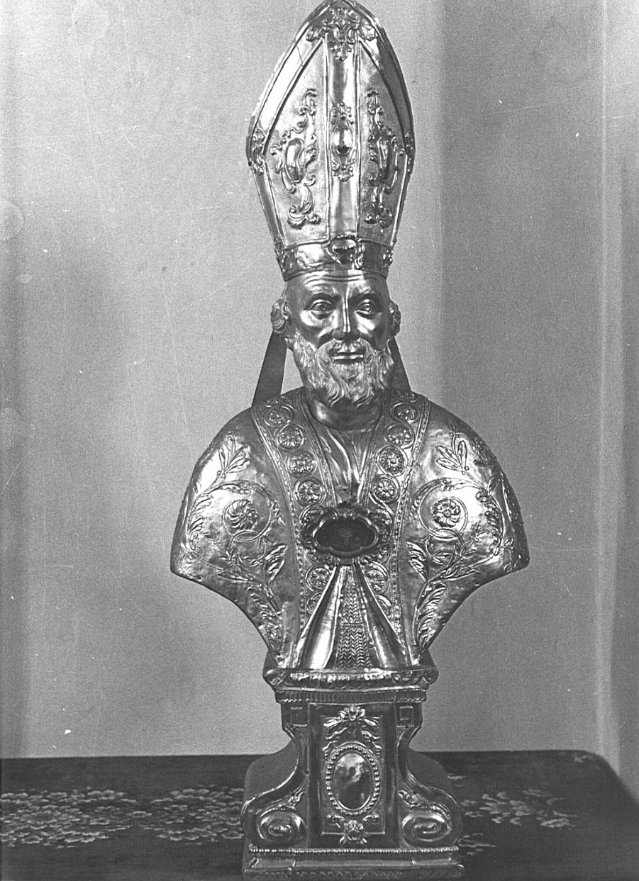 San Francesco di Sales (reliquiario - a busto, opera isolata) - bottega lombarda (fine/inizio secc. XVIII/ XIX)