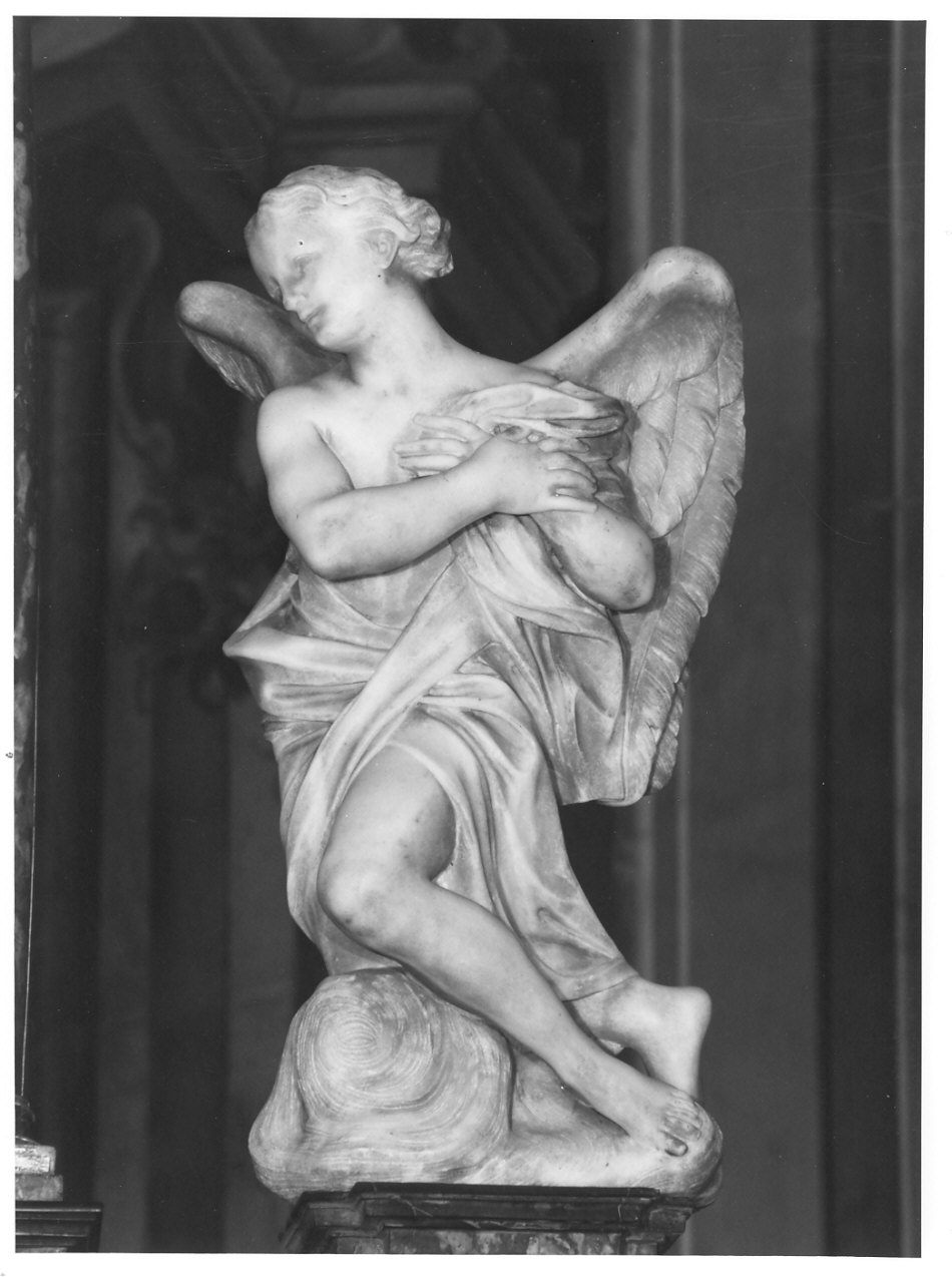 angelo (statua, elemento d'insieme) - bottega lombarda (sec. XVIII)