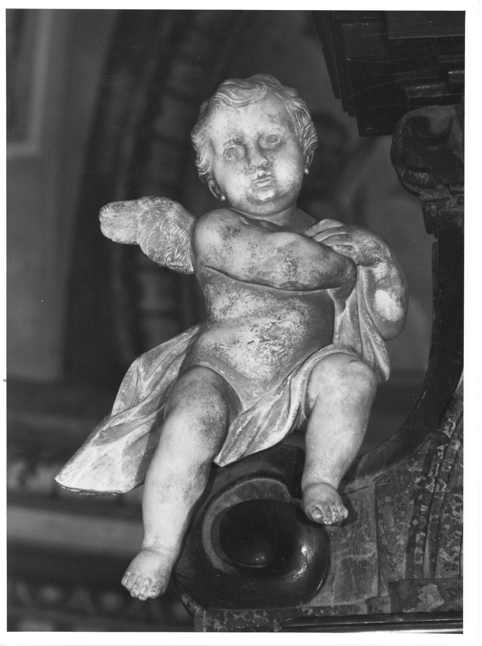 angioletto (statua, elemento d'insieme) - bottega lombarda (sec. XVIII)