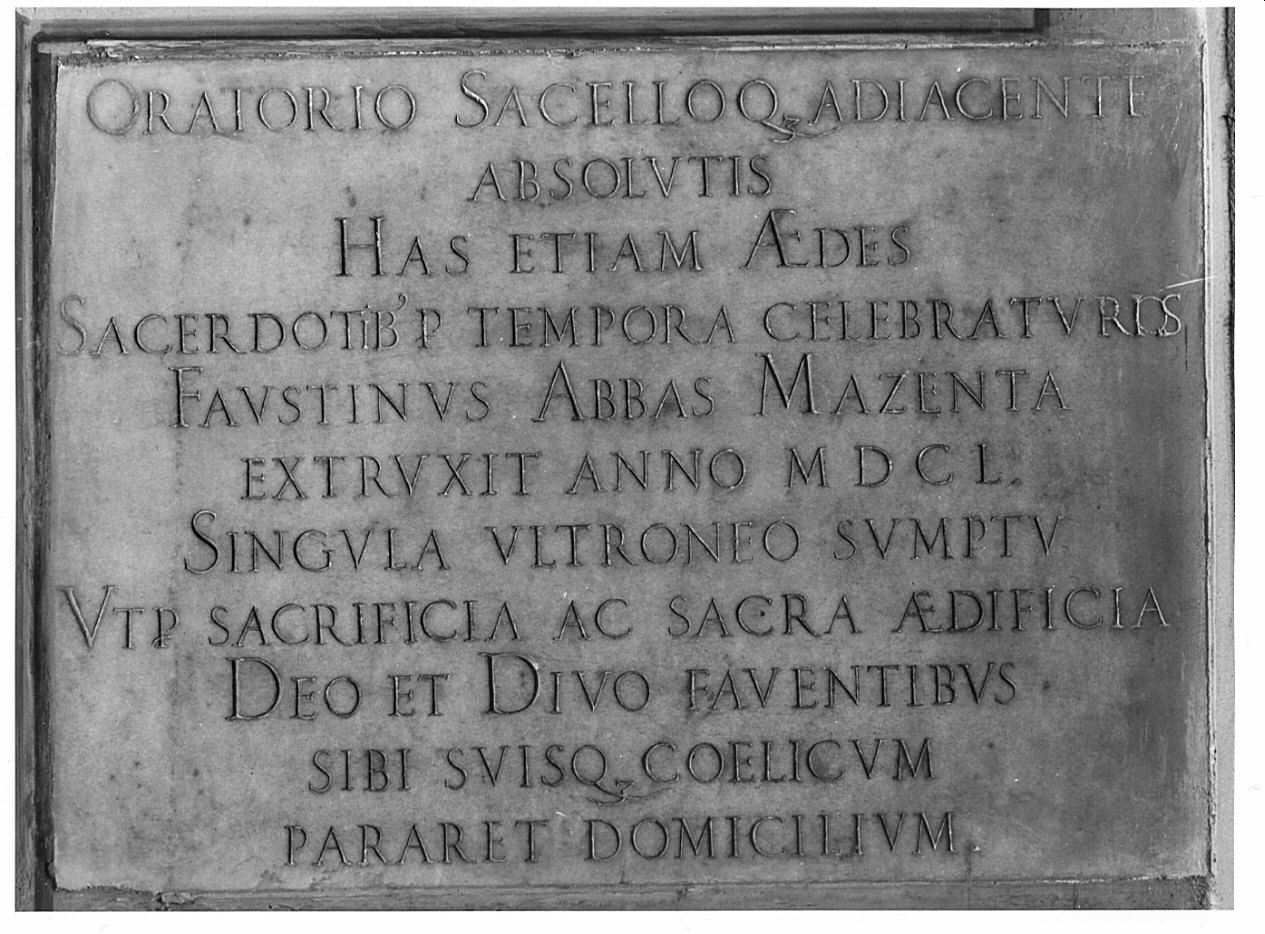 lapide commemorativa, opera isolata - bottega lombarda (sec. XVII)