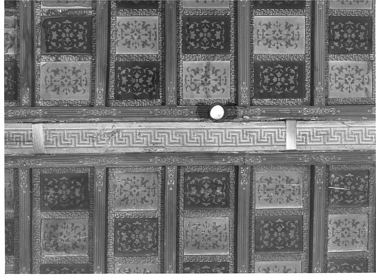 soffitto a cassettoni, opera isolata - bottega lombarda (seconda metà sec. XVI, sec. XIX)
