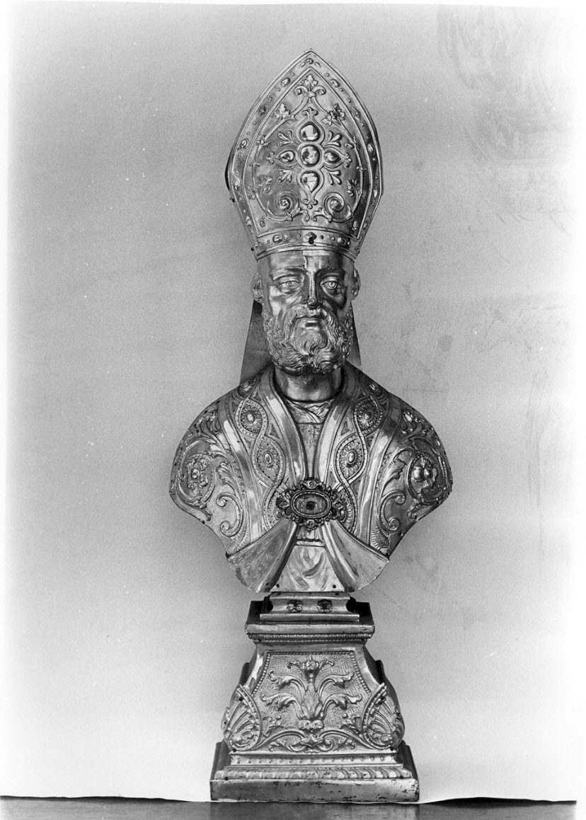 San Francesco di Sales (reliquiario - a busto, opera isolata) - bottega milanese (sec. XIX)