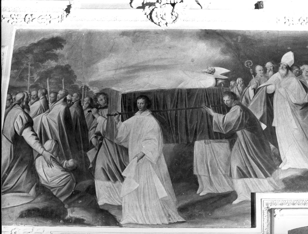 trasporto del corpo di San Dionigi a Milano (dipinto, opera isolata) di Cinisello Vincenzo (attribuito) (sec. XVII)
