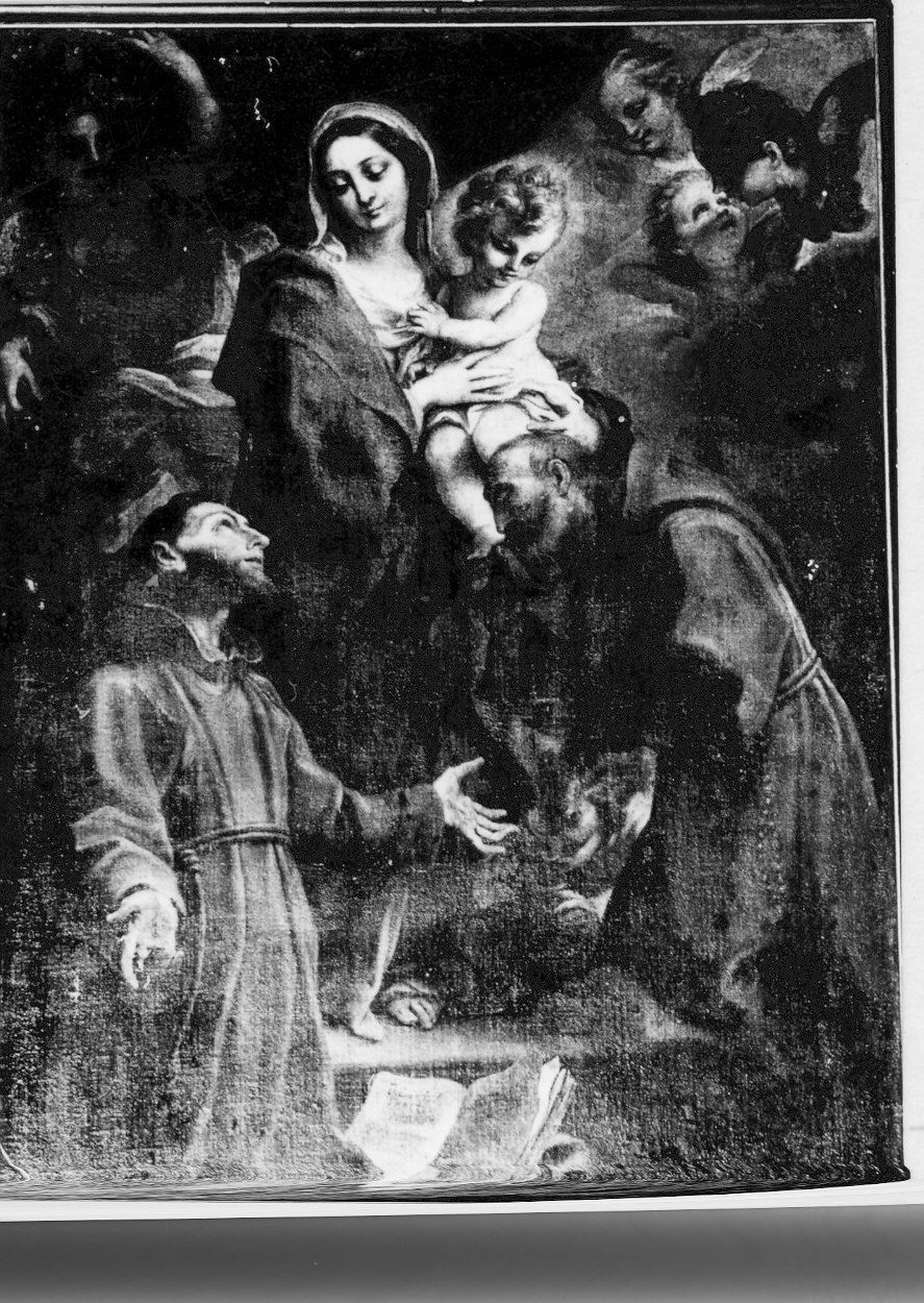 Madonna con Bambino con San Francesco e San Felice (dipinto, opera isolata) di Legnani Stefano Maria detto Legnanino (inizio sec. XVIII)