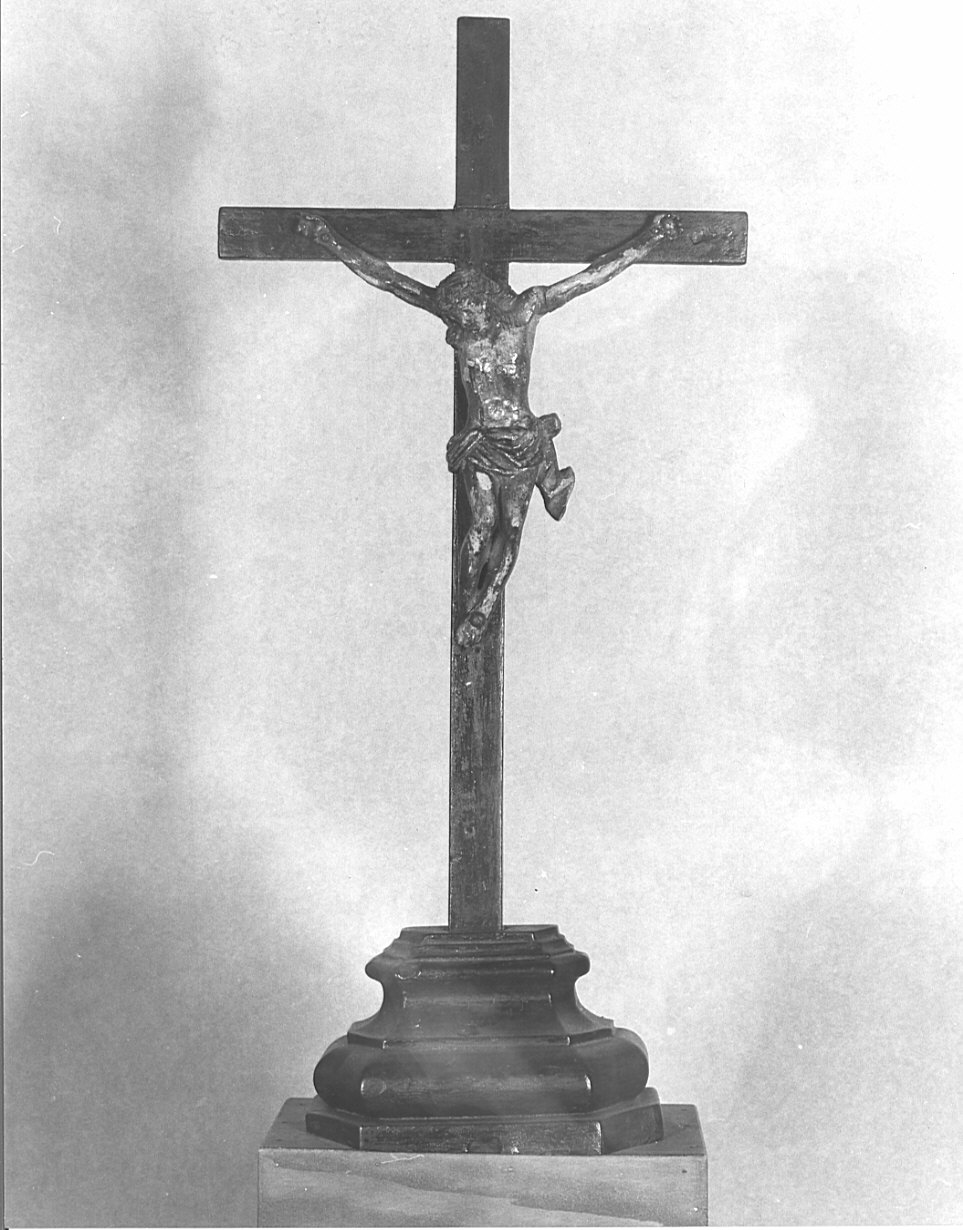 croce da tavolo, opera isolata di Maragliano Antonio Maria (secc. XVII/ XVIII)