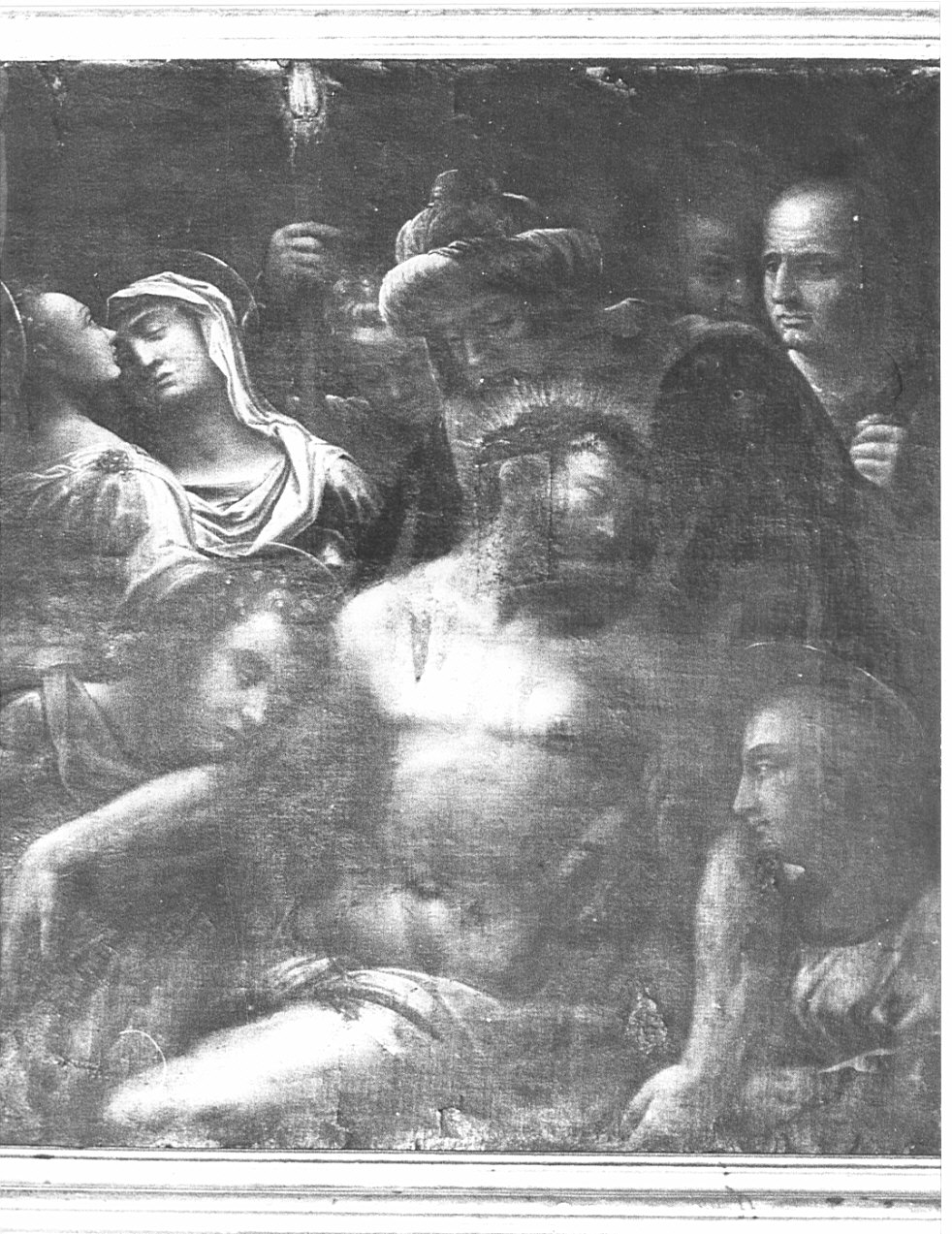 Pietà (dipinto, opera isolata) - ambito lombardo (sec. XVII)