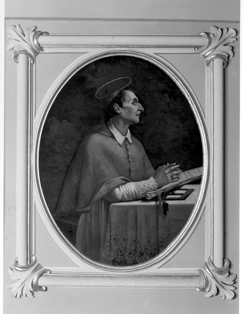 San Carlo Borromeo (dipinto, opera isolata) di Bacchetta Angelo (attribuito) (fine sec. XIX)