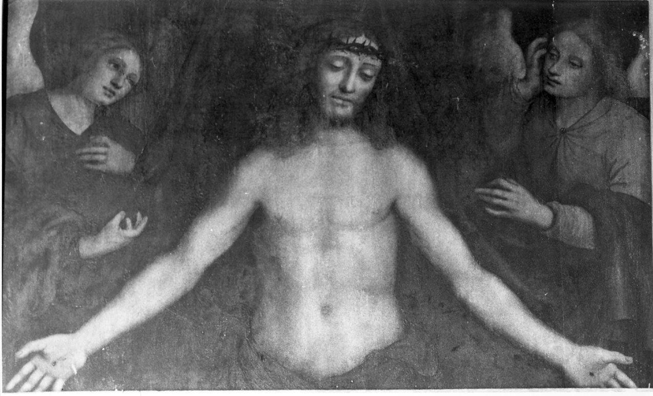 Pietà (dipinto, elemento d'insieme) di Rizzi Gian Pietro detto Giampietrino (e aiuti) (sec. XVI)