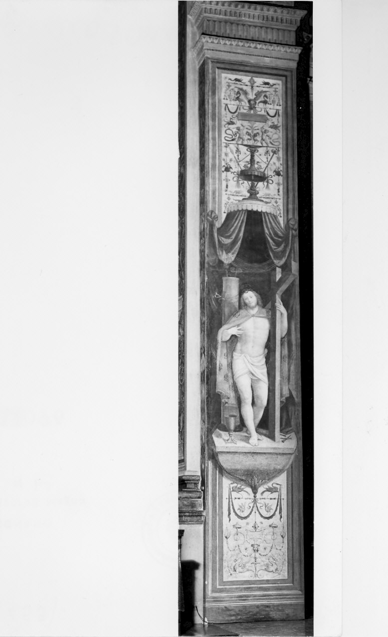 Cristo Salvatore (dipinto, opera isolata) di Lanino Bernardino (sec. XVI)