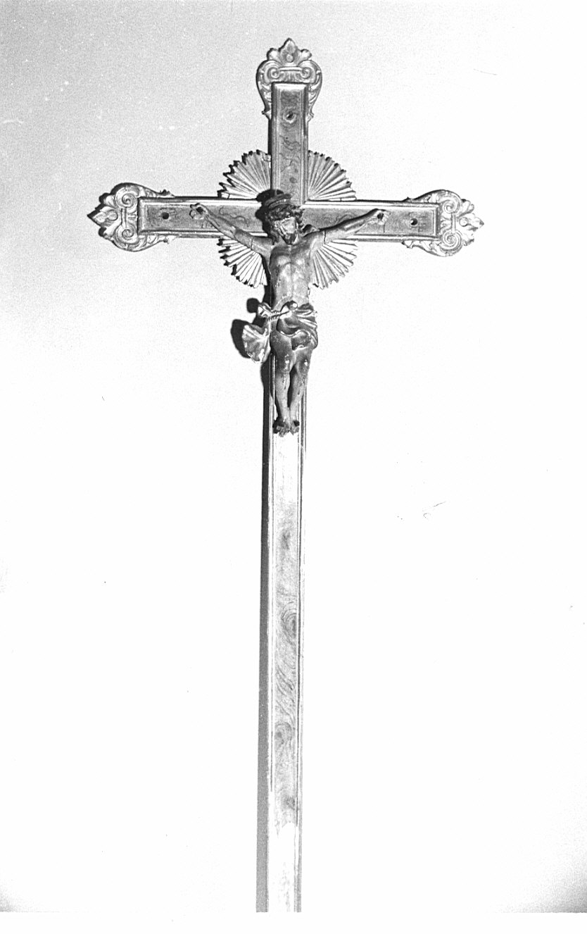 croce processionale, opera isolata - bottega lombarda (fine/inizio secc. XIX/ XX)