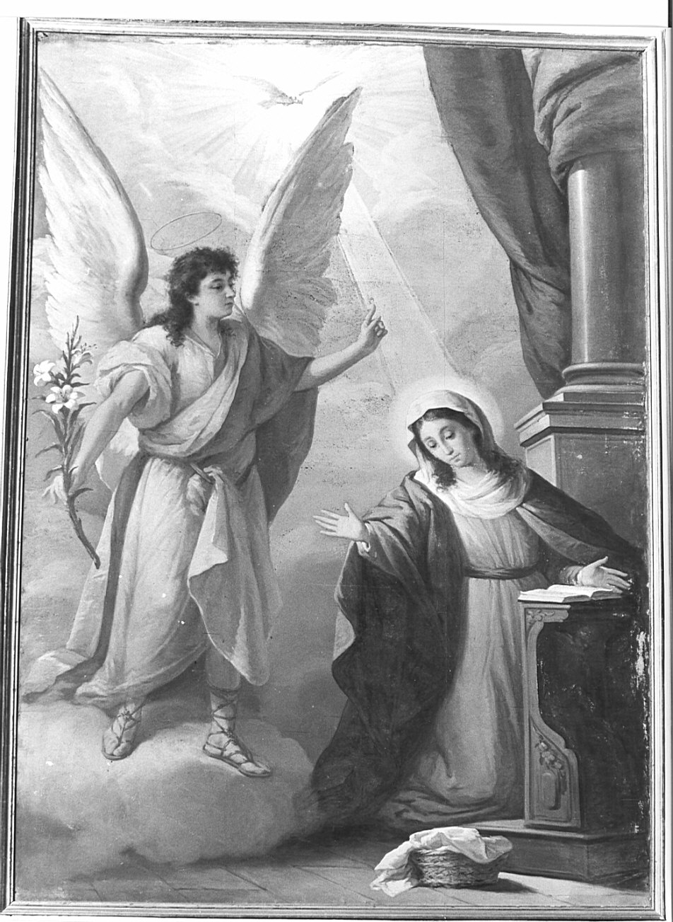 Annunciazione (dipinto, opera isolata) di Spirolli A (sec. XIX)