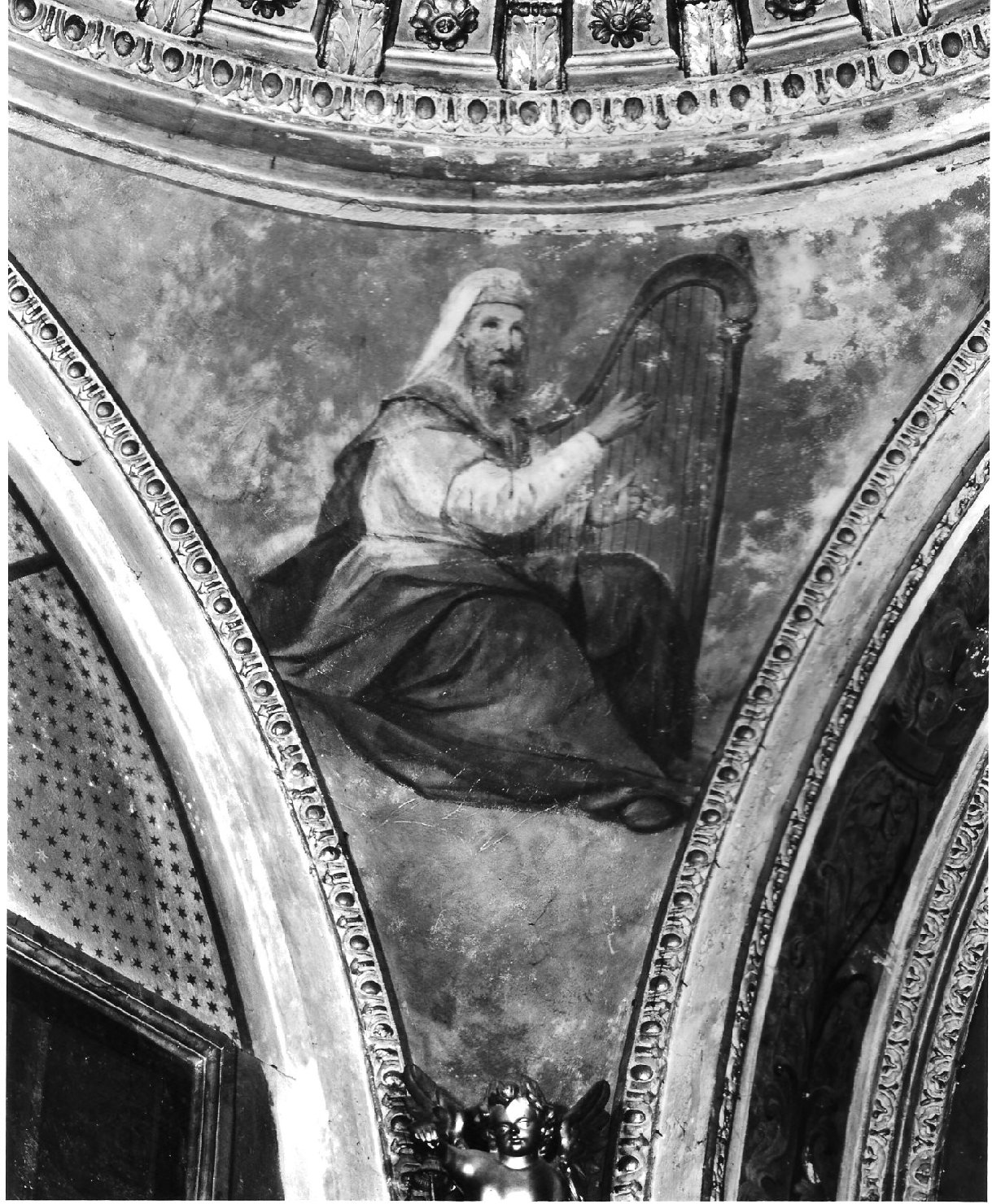 David come profeta (dipinto, elemento d'insieme) di Valtorta Luigi (attribuito) (sec. XX)